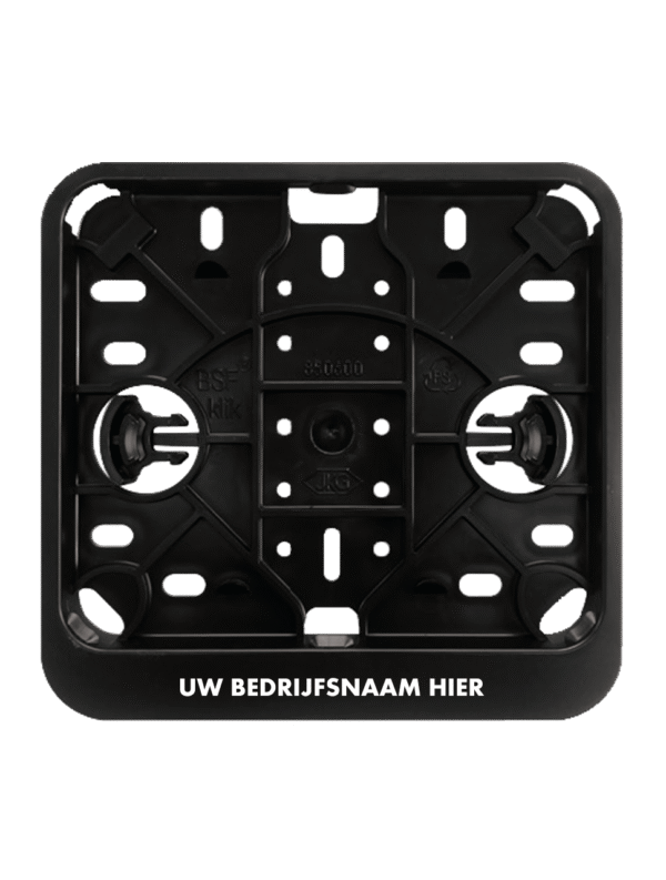 Kentekenplaathouders Scooter vierkant 14x12 met tekstrand