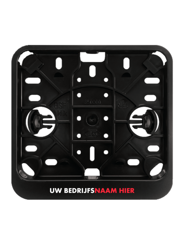 Kentekenplaathouders Scooter vierkant 14x12 met tekstrand - Afbeelding 2